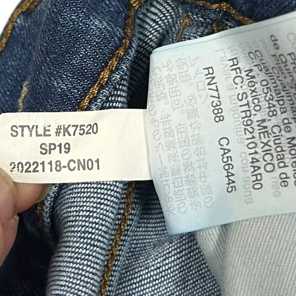 Madewell Womens Size 28 10" High Rise Skinny Crop Button Fly Medium Wash Jeans - Picture 13 of 13